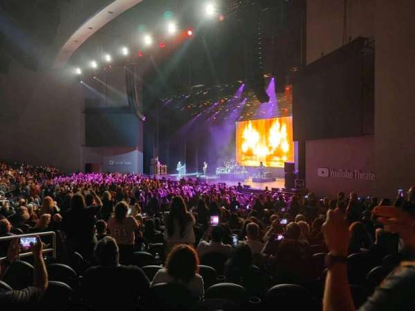 YouTube Theater, section: 105, row: S, seat: 15