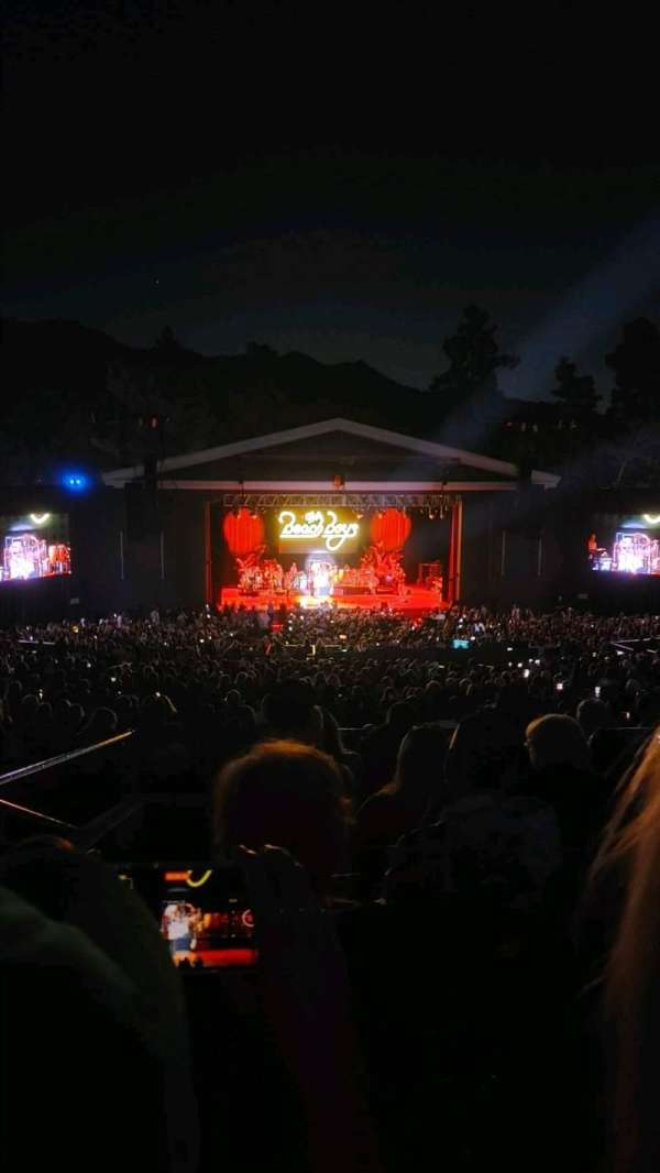 The Greek Theatre, section: C Left Center, row: G, seat: 129