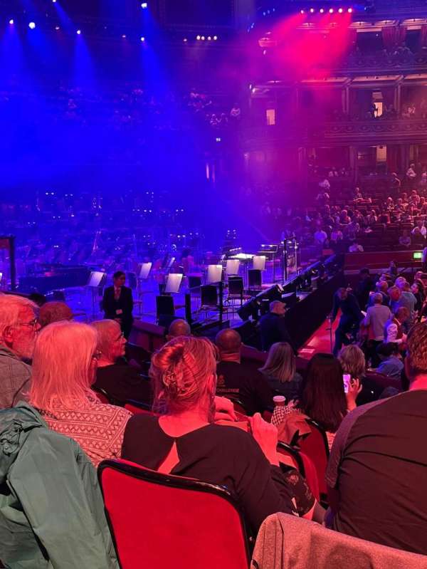 Royal Albert Hall, section: Stalls G, row: 7, seat: 15