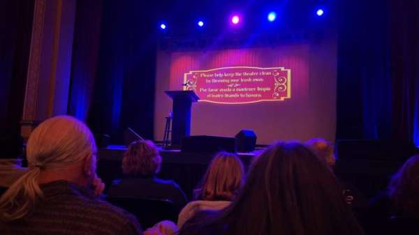 Paramount Hudson Valley Theater, section: ORCH, row: A, seat: 112