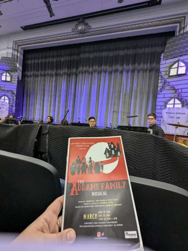 Carteret High School, section: Orchestra center, row: C, seat: 101