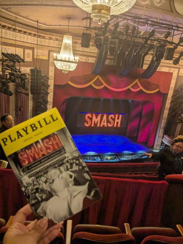 Imperial Theatre, section: Front Mezzanine LC, row: C, seat: 208