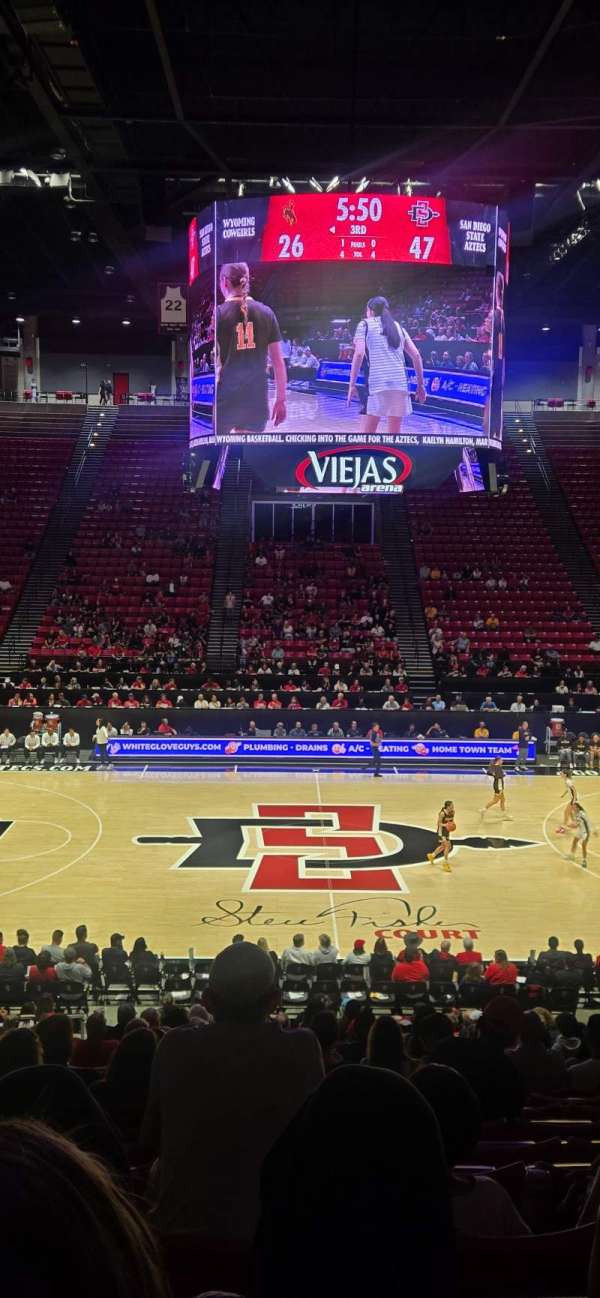 Viejas Arena, section: F, row: 20, seat: 10