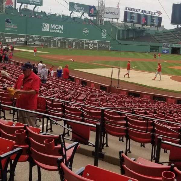 Fenway Park, section: loge box 133, row: DD, seat: 6