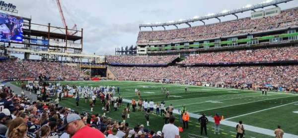 Gillette Stadium, section: 127, row: 10, seat: 13