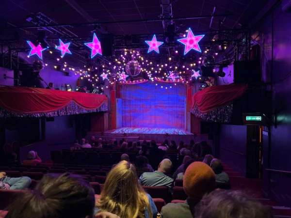 Charing Cross Theatre, section: Stalls, row: S, seat: 2