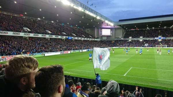 Ibrox Stadium, section: Broomloan Front, row: J, seat: 0094