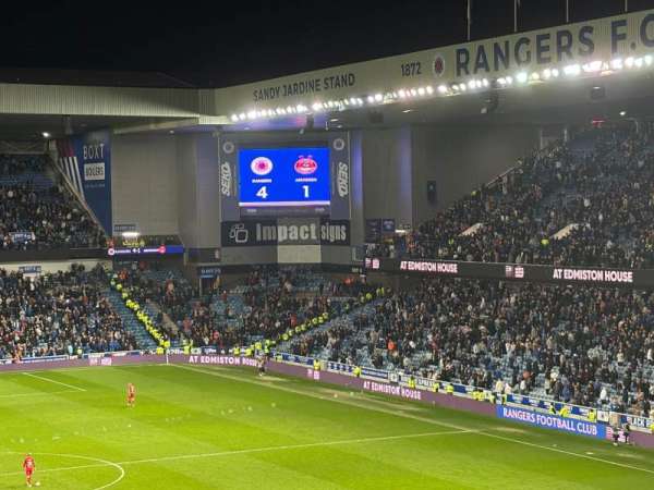 Ibrox Stadium, section: Copland Rear CR5, row: K, seat: 129
