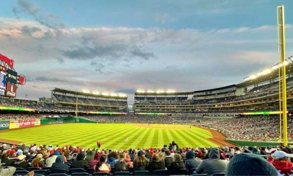 Nationals Park, section: 104, row: X, seat: 8