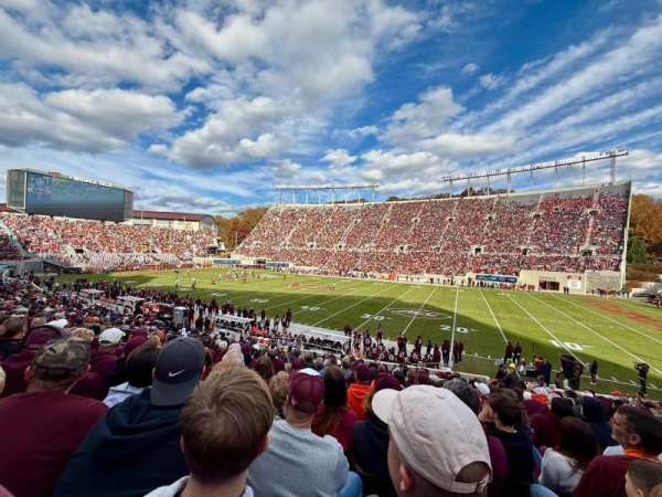Lane Stadium, section: 109, row: Z, seat: 7