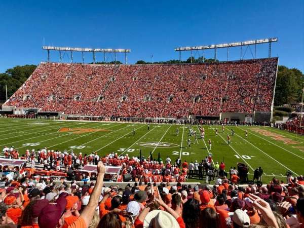 Lane Stadium, section: 109, row: Z, seat: 7