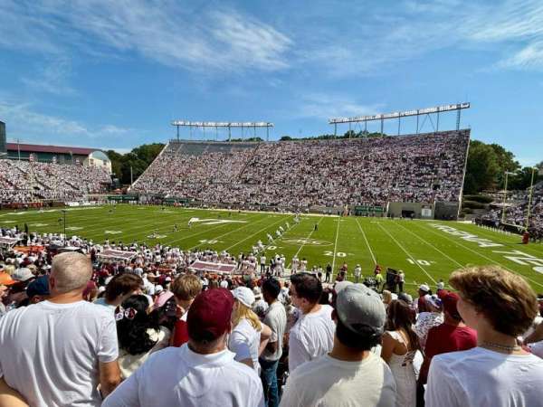 Lane Stadium, section: 109, row: Z, seat: 7