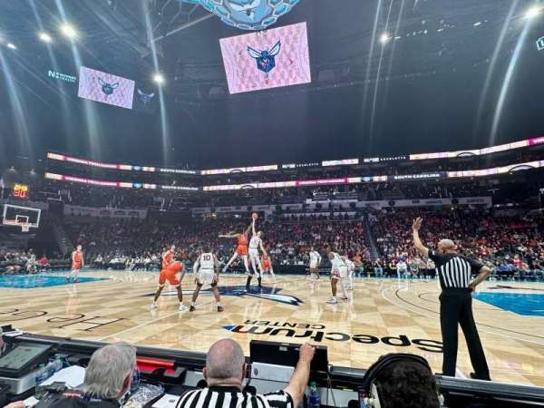 Spectrum Center, section: 105, row: A1, seat: 3