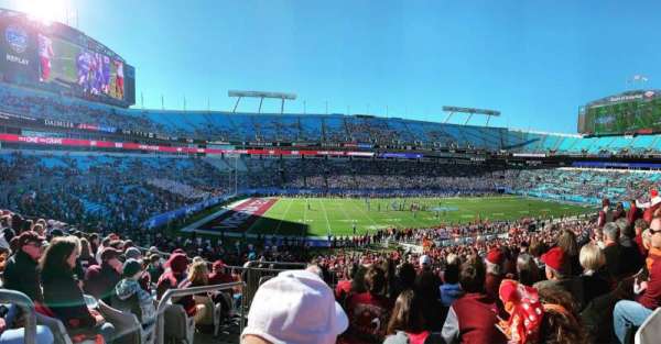 Bank of America Stadium, section: 318, row: 7, seat: 20