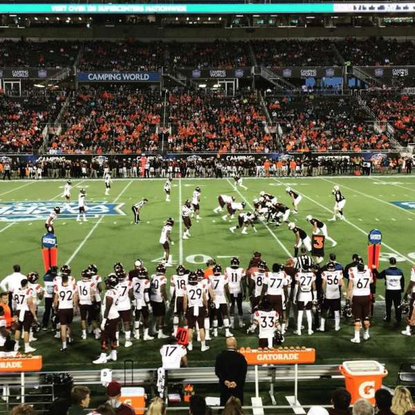 Camping World Stadium, section: 107, row: M, seat: 22