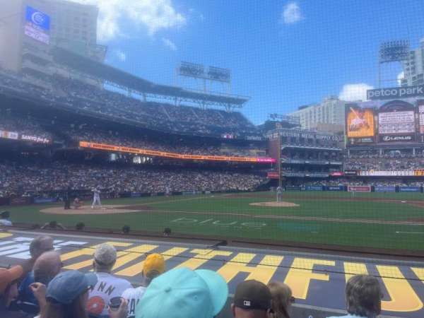 Petco Park, section: 107, row: 11, seat: 18