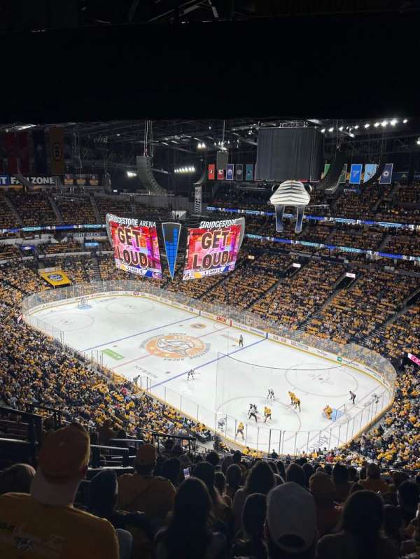 Bridgestone Arena, section: 330, row: M, seat: 15