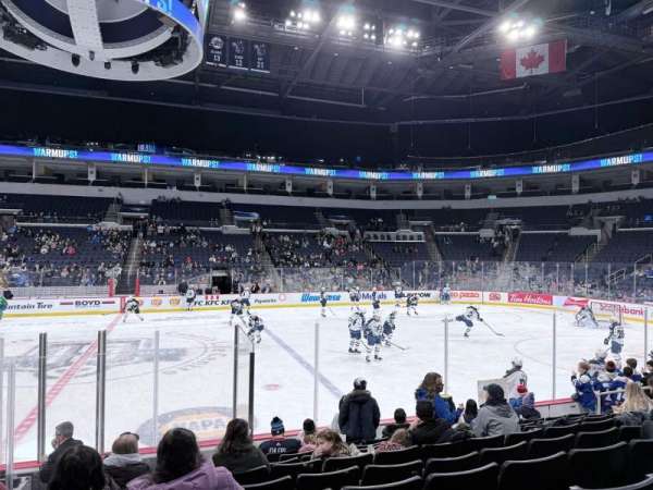 Canada Life Centre, section: 105, row: 9, seat: 15