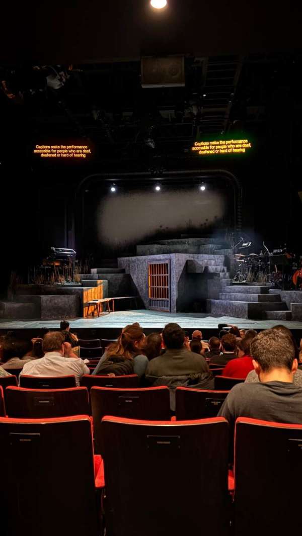 Kiln Theatre, section: Stalls, row: L, seat: 6