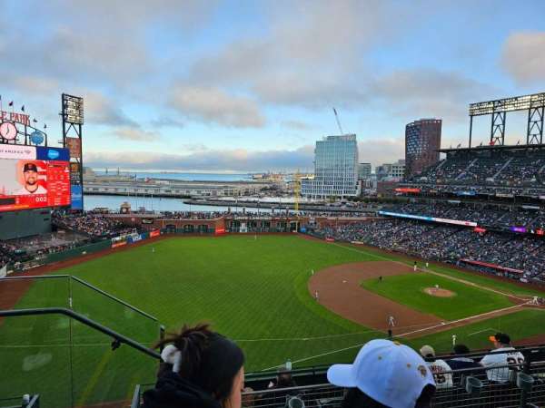 Oracle Park, section: Vr328, row: 2, seat: 24