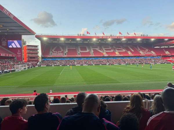 City Ground, section: E1, row: D, seat: 174