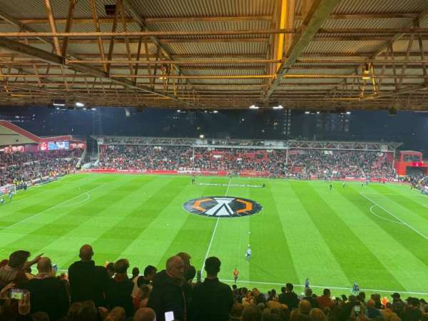City Ground, section: K, row: 27, seat: 110