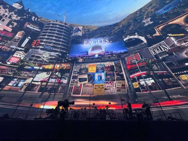 The Sphere, Vegas, section: Floor 3, row: 2, seat: 21