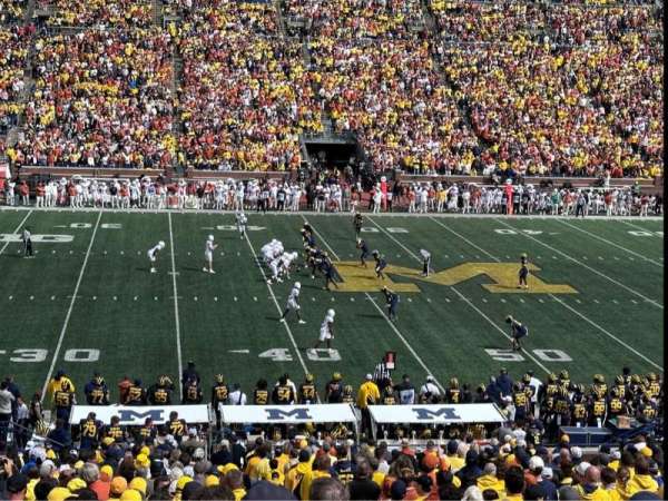 Michigan Stadium, section: 24, row: 49, seat: 9