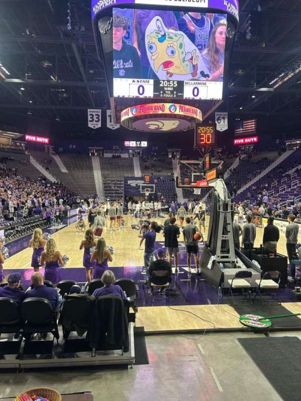Bramlage Coliseum, section: 14, row: 2, seat: 5