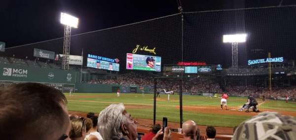 Fenway Park, section: Field Box 50, row: D, seat: 3