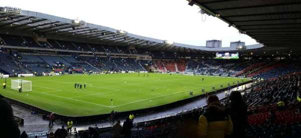 Hampden Park, section: F3, row: JJ, seat: 55