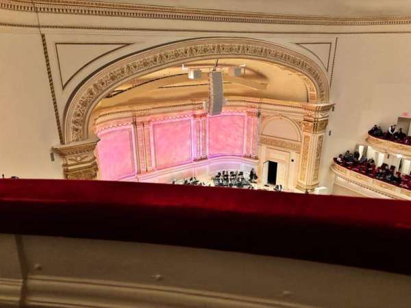 Carnegie Hall, section: Lower Side Balcony L, row: A, seat: 69