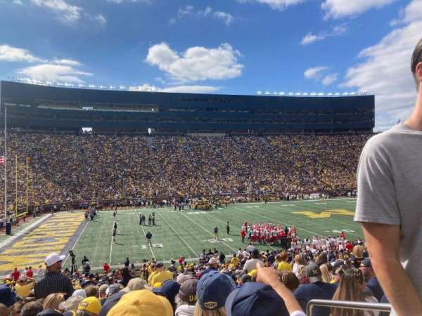 Michigan Stadium, section: 4, row: 40, seat: 11