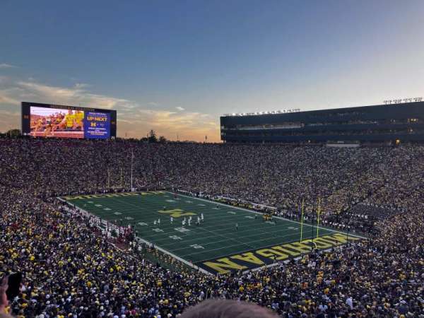 Michigan Stadium, section: 38, row: 88, seat: 22