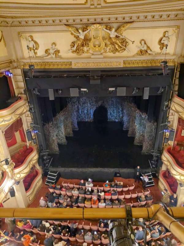 Noël Coward Theatre, section: Balcony, row: a, seat: 12