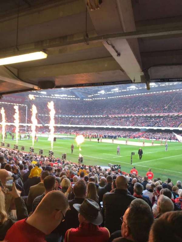 Principality Stadium, section: L25, row: 21, seat: 6