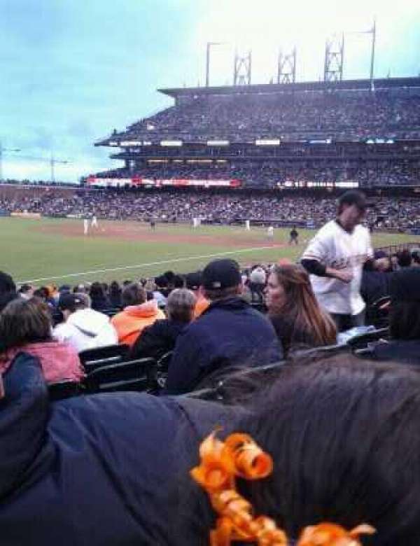 Oracle Park, section: 130, row: 16, seat: 5