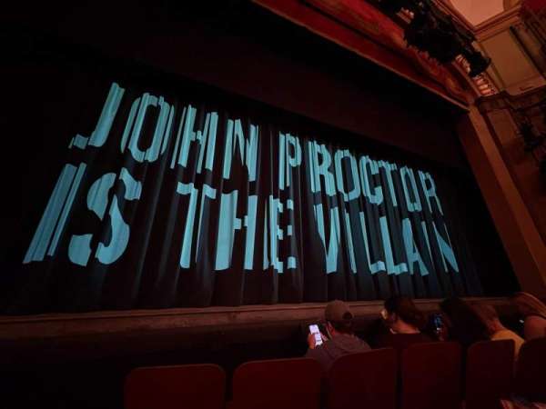 Booth Theatre, section: Orchestra C, row: A, seat: 101