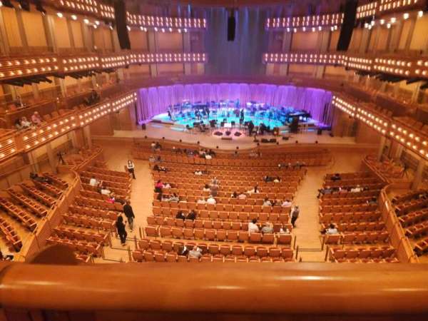 Knight Concert Hall, section: 2, row: A, seat: 110
