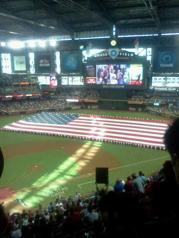 Chase Field, section: 312, row: 21, seat: 2