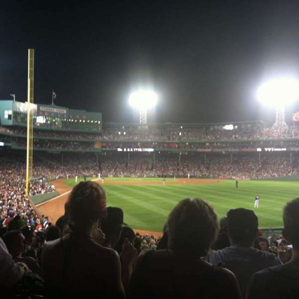 Fenway Park, section: Right Field Box 3, row: UU, seat: 1