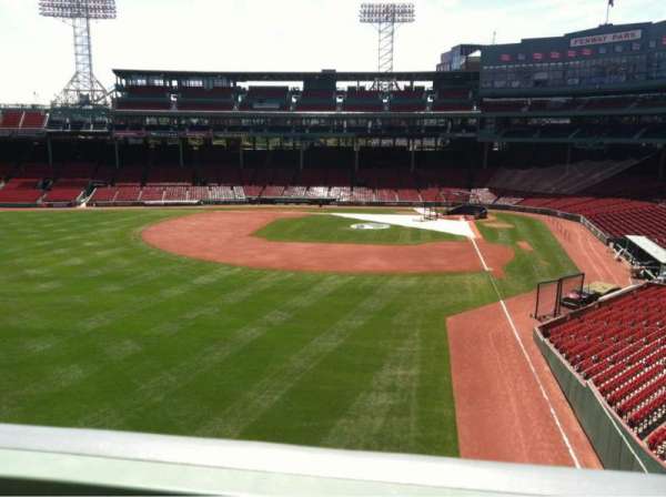 Fenway Park, section: Green Monster 2, row: 1