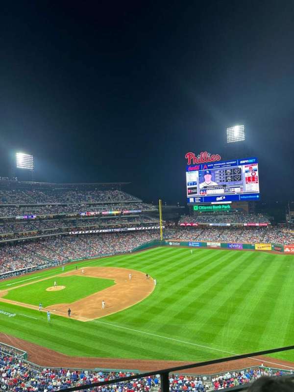 Citizens Bank Park, section: 310, row: 2, seat: 13,14,15
