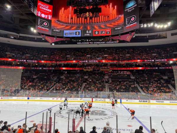 Xfinity Mobile Arena, section: 101, row: 12, seat: 13