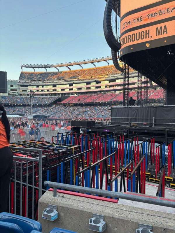Gillette Stadium, section: 126, row: 3, seat: 9