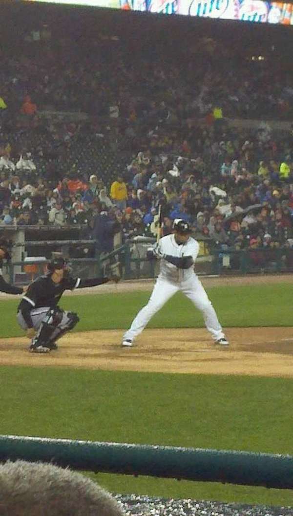 Comerica Park, section: 122, row: 1, seat: 3