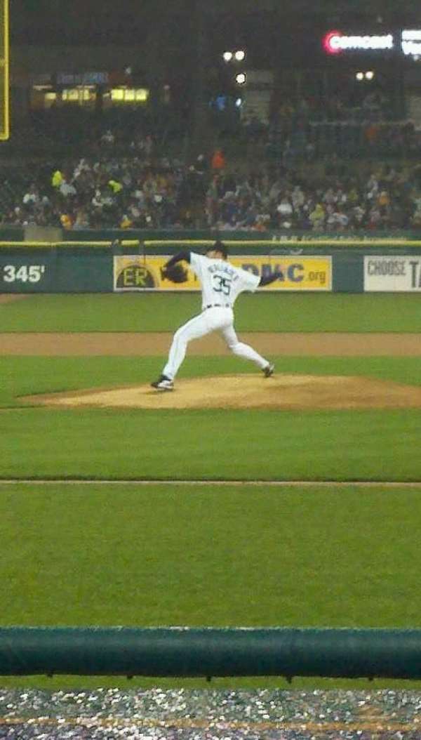 Comerica Park, section: 122, row: 1, seat: 3