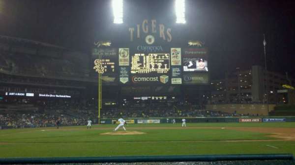 Comerica Park, section: 122, row: 1, seat: 3