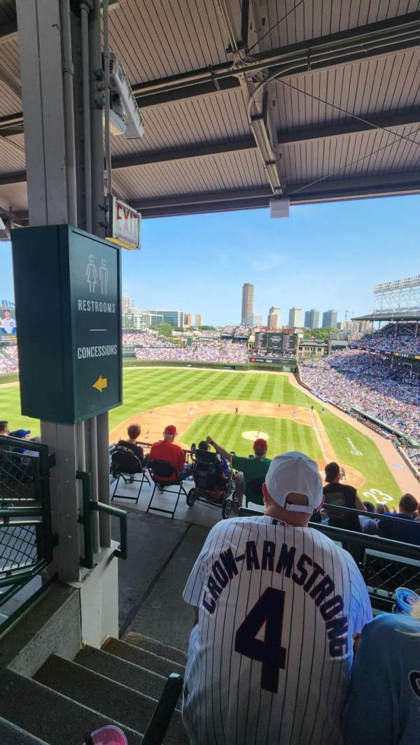 Wrigley Field, section: 413L, row: 2, seat: 1