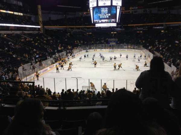 Bridgestone Arena, section: 101, row: M, seat: 8